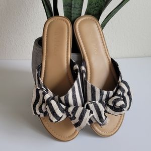 Altar'd State Boho Stormi Stripe Bow Tie Sandals 9